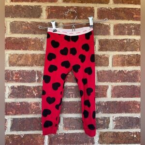Toddler Girls Baby Gap Heart Print Snug Fitting Pajama Pants Size 3 Years